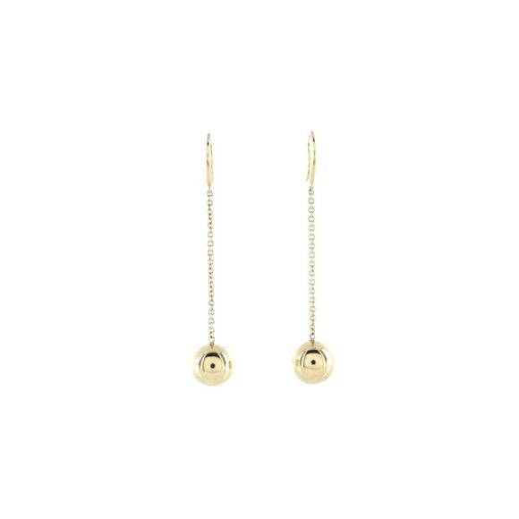Tiffany & Co. HardWear Ball Hook Drop Earrings 18K Yellow Gold 10mm - - Picture 1 of 3